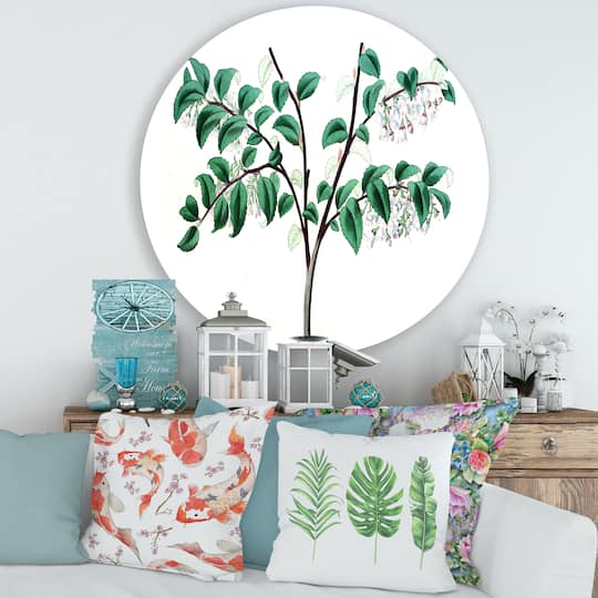 Designart - Vintage Green Leaves Plants I